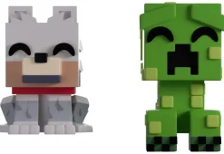 Minecraft - Wolf and Creeper Monitor Buddiez 2.5" Vinyl Figure 2-Pack