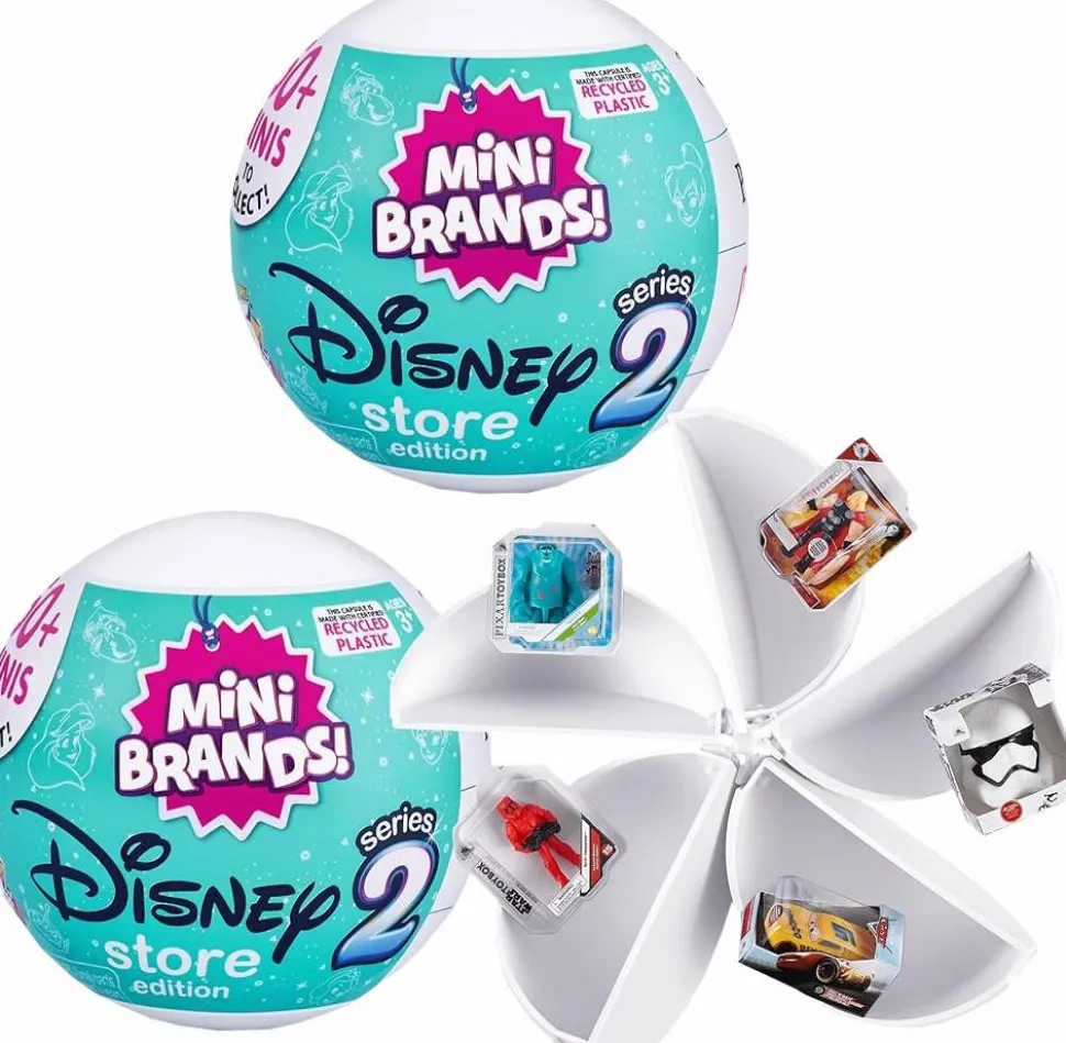Mini Brands - 5 Surprise Disney Mini Brands Series 2 Blind Box Capsule (Single Unit)