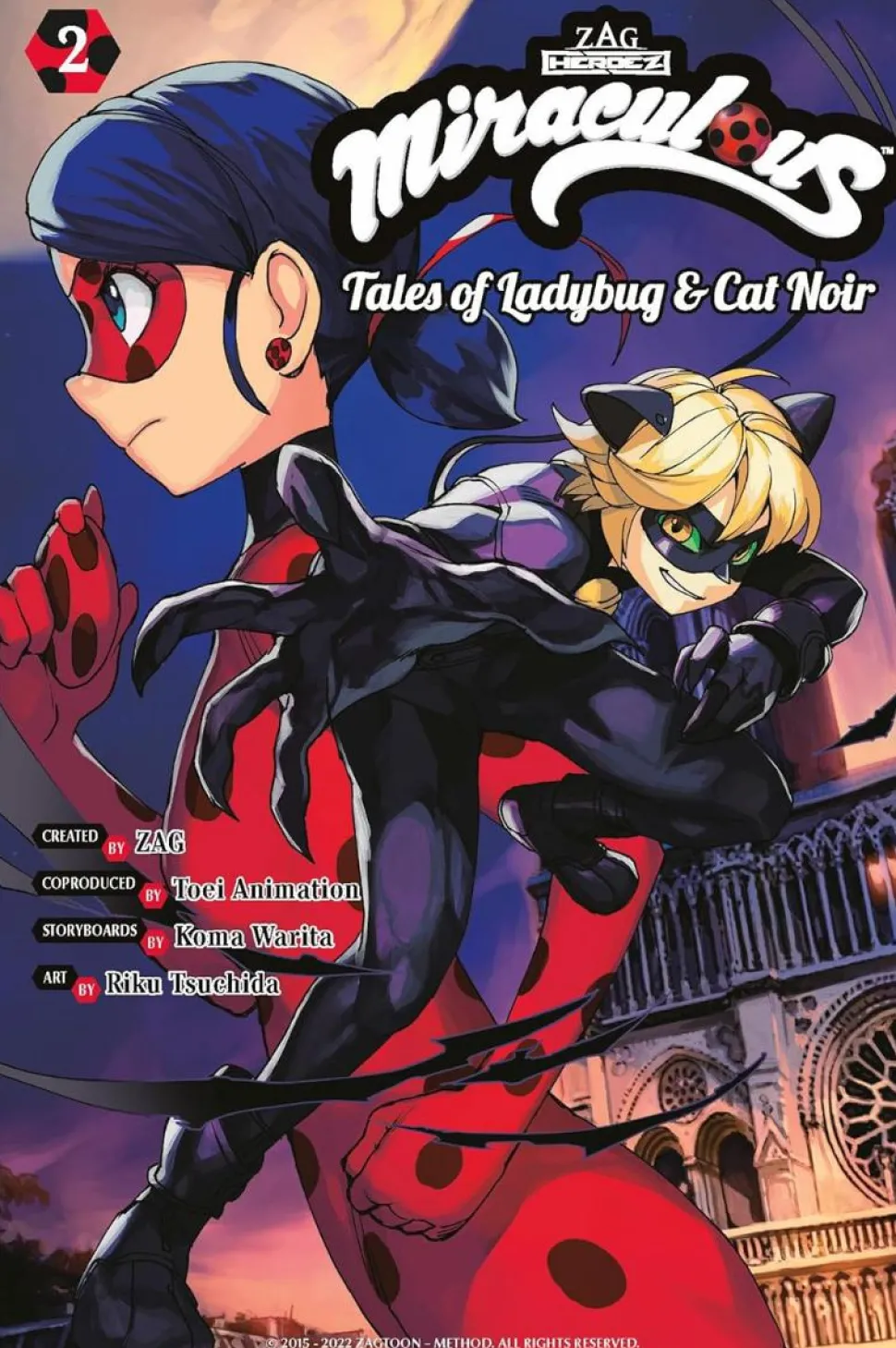 Miraculous: Tales of Ladybug & Cat Noir - Volume 02 Manga Paperback Book