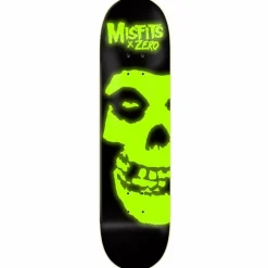 Misfits - Misfits x Zero Fiend Skull Glow in the Dark 8.25" Skateboard Deck (Deck Only)