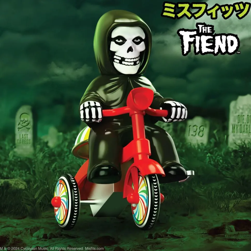 Misfits - The Fiend (Black with Red Trike) Super Cycles 5" Vinyl Figure
