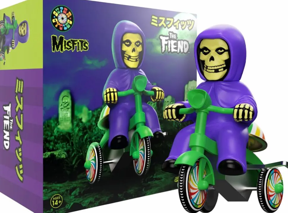 Misfits - The Fiend (Purple with Green Trike) Super Cycles 5" Vinyl Figure