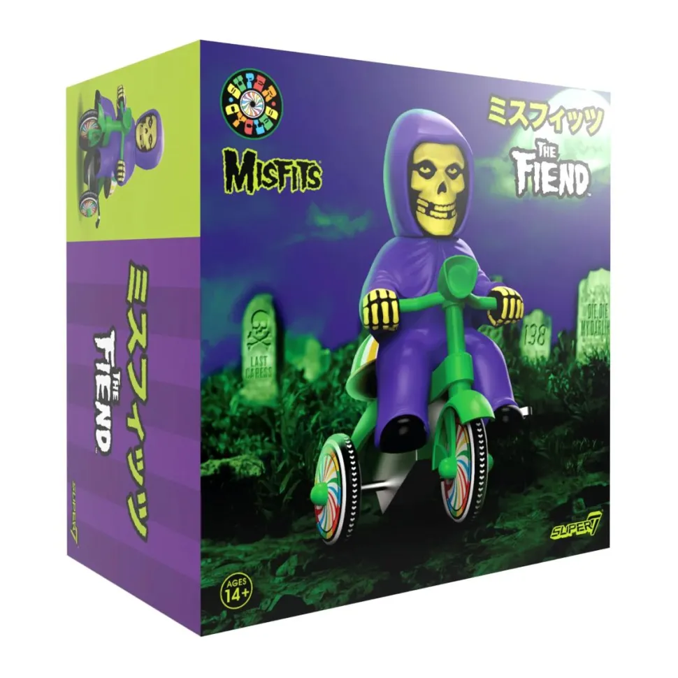 Misfits - The Fiend (Purple with Green Trike) Super Cycles 5" Vinyl Figure