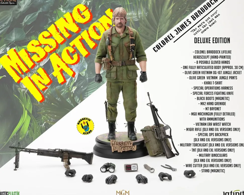 Missing in Action (1984) - Chuck Norris as Colonel James Braddock Deluxe Edition 1/6th Scale Action Figure