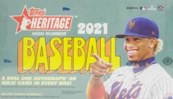 MLB Baseball - 2021 Topps Heritage High Number Trading Cards Hobby Box (Display of 24)