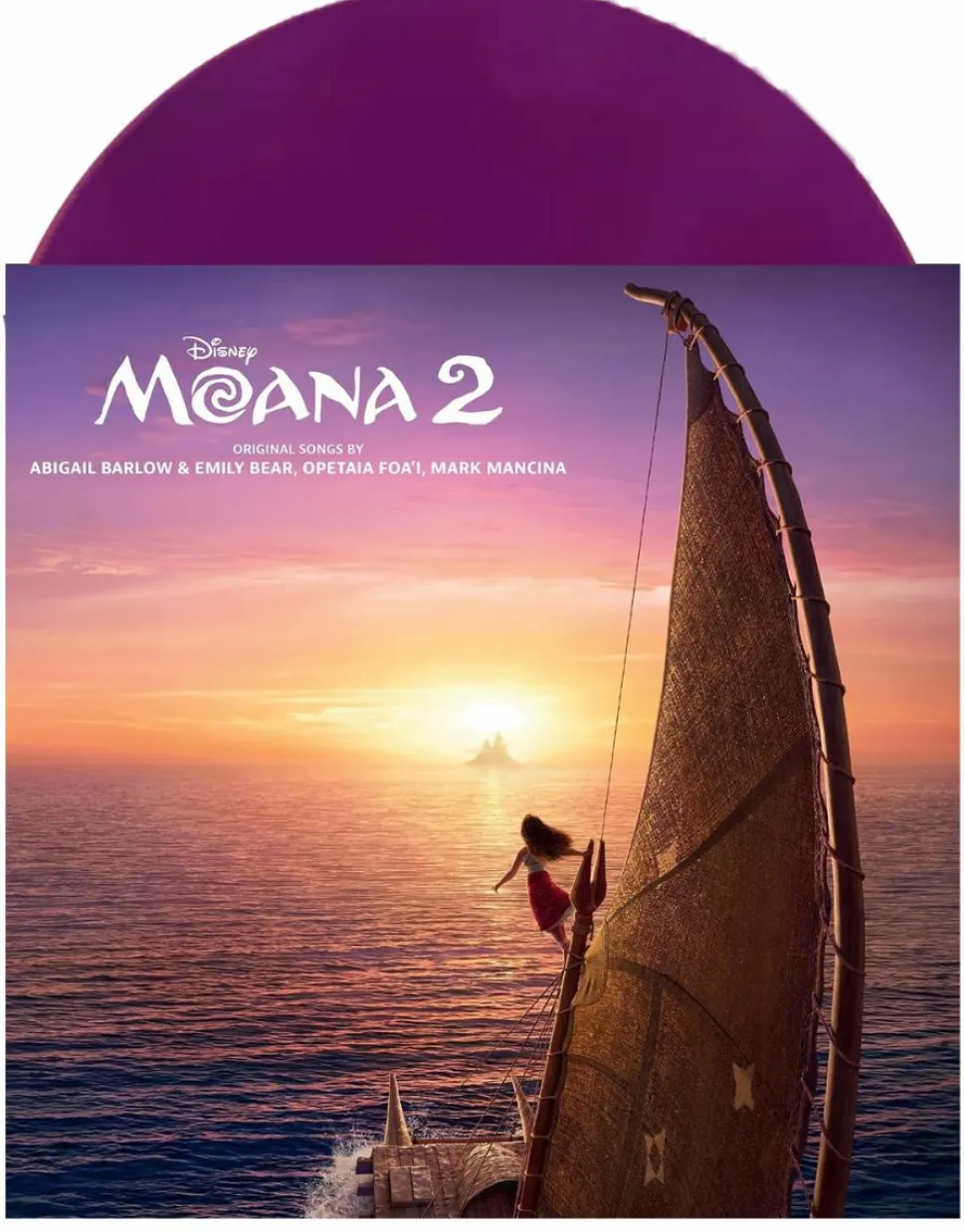 Moana 2 - Original Motion Picture Soundtrack by Abigail Barlow, Emily Bear, Opetaia Foa'i & Mark Mancina LP Vinyl Record (Vibrant Violet Coloured Vinyl)