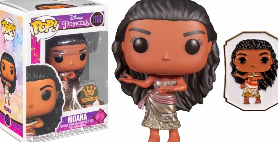 Moana - Moana Gold Ultimate Disney Princess Pop! Vinyl Figure with Enamel Pin (Funko / Popcultcha Exclusive)