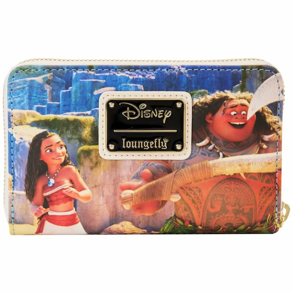 Moana - Scenes 4” Faux Leather Zip-Around Wallet