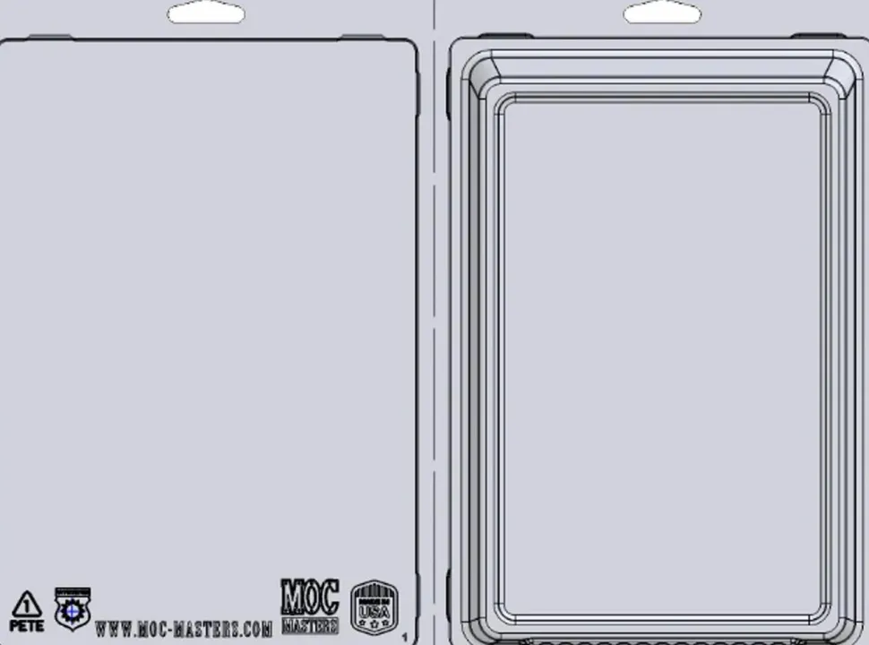 MOC Masters - Mego Carded 7" x 10" Action Figure UV Protective Clamshell Case