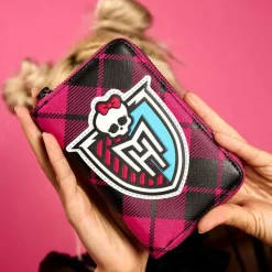 Monster High - Logo 4" Faux Leather Zip-Around Wallet