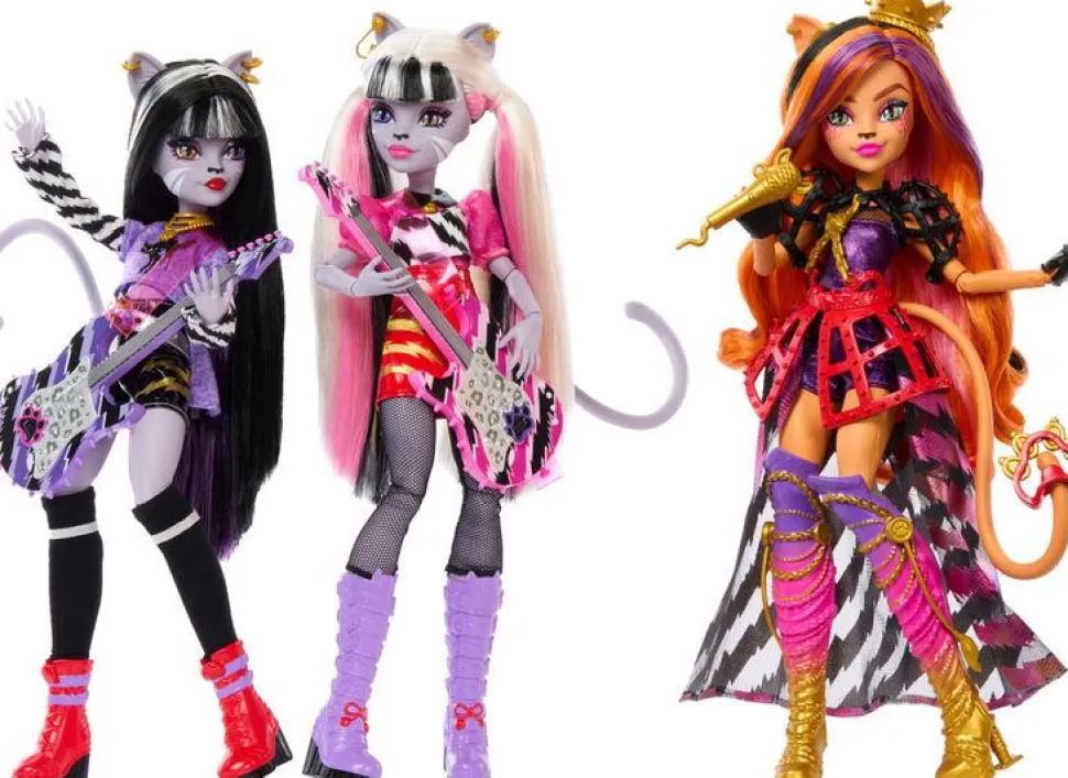 Monster High - The Hissfits: Toralei Stripe, Meowlody & Purrsephone Doll 3-Pack