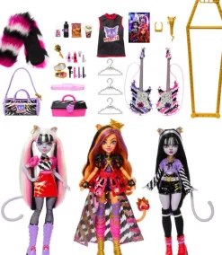 Monster High - The Hissfits: Toralei Stripe, Meowlody & Purrsephone Doll 3-Pack