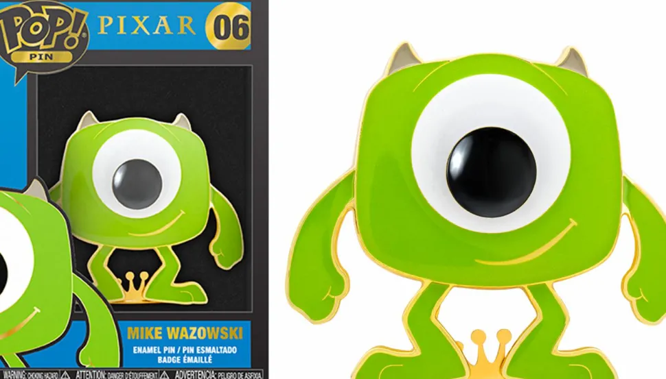 Monsters, Inc. - Mike Wazowski 4" Pop! Enamel Pin