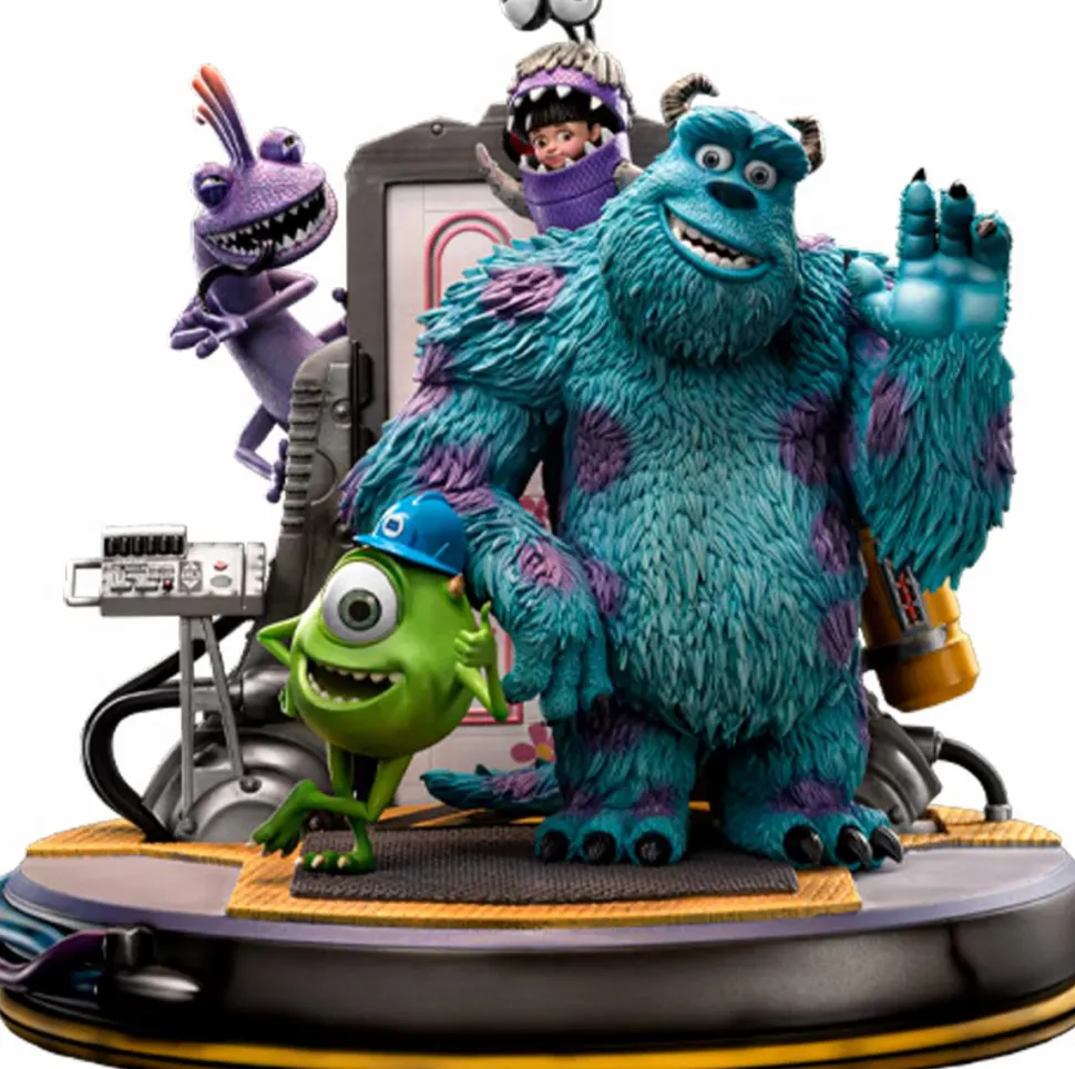 Monsters, Inc. - Sully, Mike & Boo Disney 100th Deluxe 1/10th Scale Diorama Statue