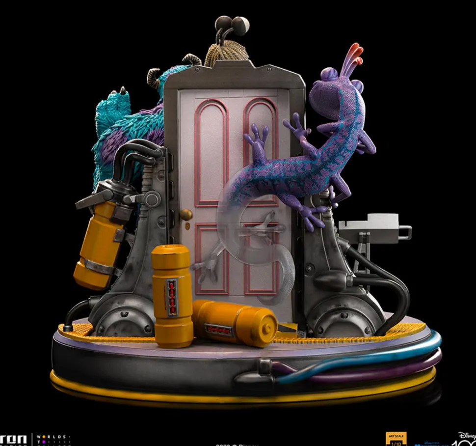 Monsters, Inc. - Sully, Mike & Boo Disney 100th Deluxe 1/10th Scale Diorama Statue