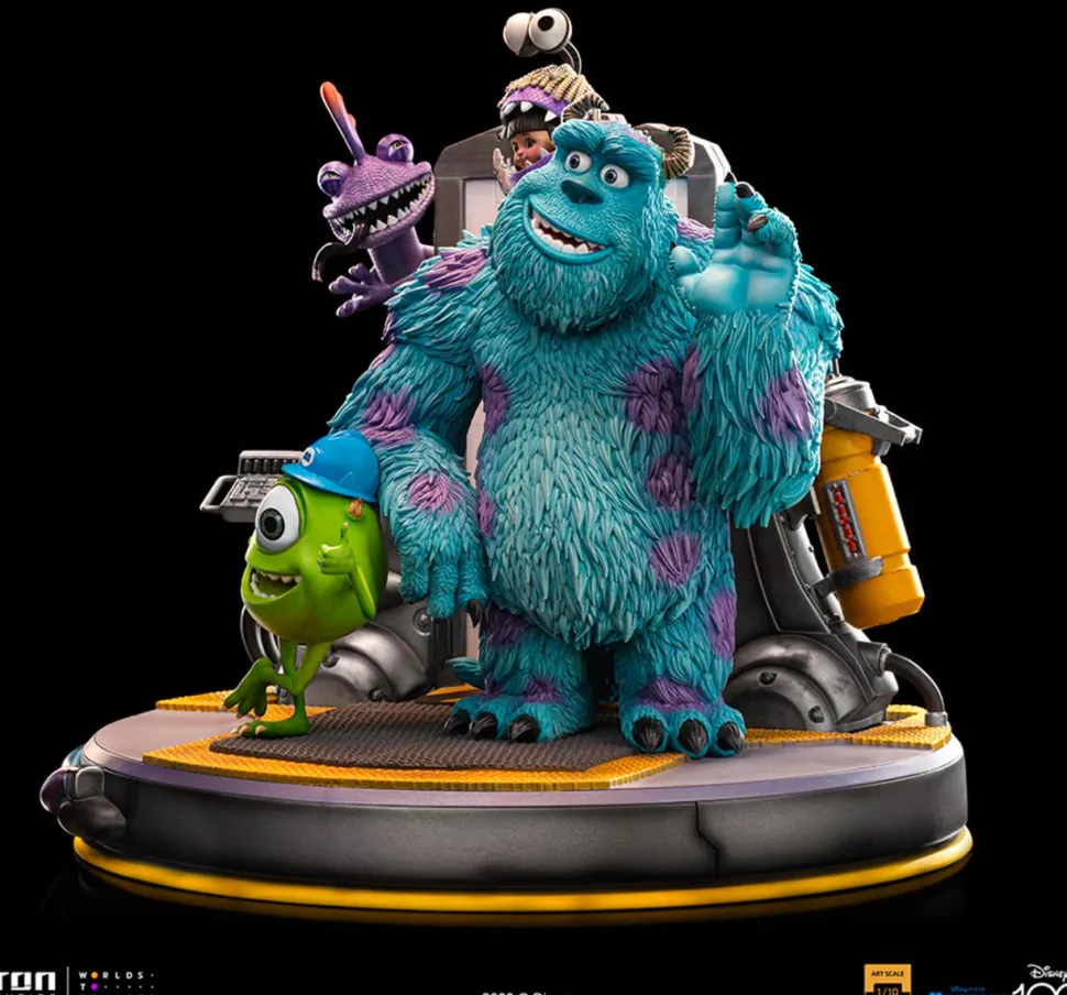 Monsters, Inc. - Sully, Mike & Boo Disney 100th Deluxe 1/10th Scale Diorama Statue