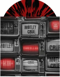 Motley Crue - Cancelled EP Vinyl Record (Red & Back Splatter Coloured Vinyl)
