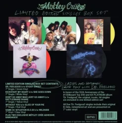Motley Crue - Dr. Feelgood 35th Anniversary 7" Single Box Set (2024 Record Store Day Black Friday Green, White, Yellow, Red & Clear Coloured Vinyls)