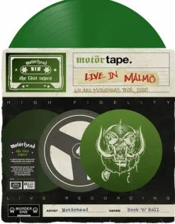 Motorhead - The Lost Tapes Vol. 3 Live In Malmo 2000 2xLP Vinyl Record (2022 Black Friday Record Store Day Exclusive Translucent Green Vinyl)