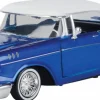 Motormax - 1957 Chevy Bel Air with Visor Get Low Collection 1/24th Scale Die-Cast Vehicle Replica
