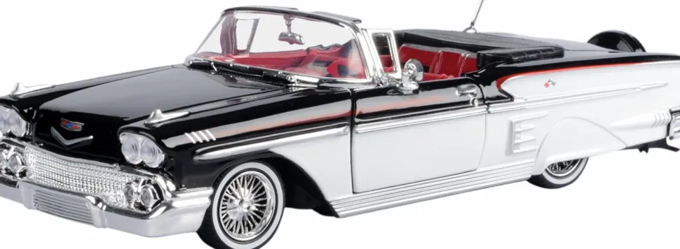 Motormax - 1958 Chevy Impala Get Low Collection 1/24th Scale Die-Cast Vehicle Replica