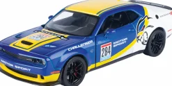 Motormax - 2018 Dodge Challenger Hellcat Widebody GT Racing Collection 1/24th Scale Die-Cast Vehicle Replica
