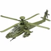 Motormax - AH-64 Apache Longbow Attack Helicopter Sky Wings Collection 1/48th Scale Die-Cast Vehicle Replica