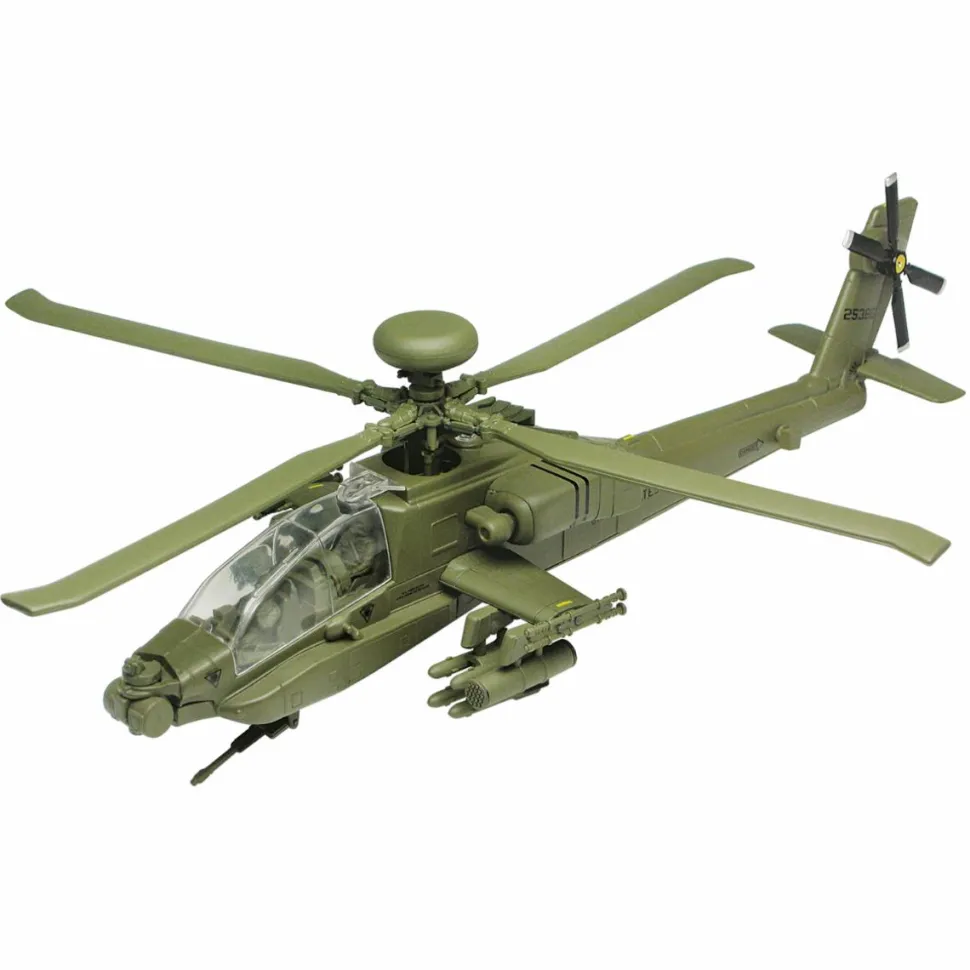 Motormax - AH-64 Apache Longbow Attack Helicopter Sky Wings Collection 1/48th Scale Die-Cast Vehicle Replica