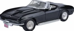 Motormax - Black 1967 Corvette Timeless Legends Collection 1/24th Scale Die-Cast Vehicle Replica
