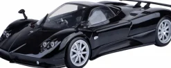 Motormax - Black Pagani Zonda F Timeless Legends Collection 1/18th Scale Die-Cast Vehicle Replica