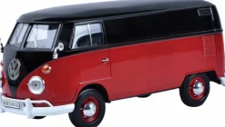 Motormax - Black Volkswagen Type 2 (T1) Bus Timeless Legends Collection 1/24th Scale Die-Cast Vehicle Replica