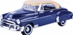 Motormax - Blue 1950 Chevy Bel Air Timeless Legends Collection 1/18th Scale Die-Cast Vehicle Replica