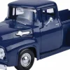 Motormax - Blue 1956 Ford F-100 Pickup Timeless Legends Collection 1/24th Scale Die-Cast Vehicle Replica