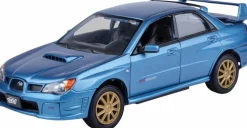 Motormax - Blue Subaru Impreza WRX STI Timeless Legends Collection 1/24th Scale Die-Cast Vehicle Replica