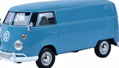 Motormax - Blue Volkswagen Type 2 (T1) Bus Timeless Legends Collection 1/24th Scale Die-Cast Vehicle Replica