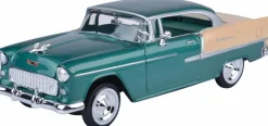 Motormax - Green 1955 Chevy Bel Air Timeless Legends Collection 1/24th Scale Die-Cast Vehicle Replica