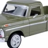 Motormax - Green 1969 Ford F-100 Pickup Timeless Legends Collection 1/24th Scale Die-Cast Vehicle Replica