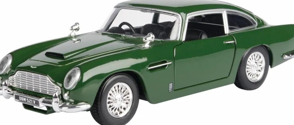 Motormax - Green Aston Martin DB5 Timeless Legends Collection 1/24th Scale Die-Cast Vehicle Replica