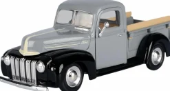 Motormax - Grey 1942-47 Ford Pickup Timeless Legends Collection 1/24th Scale Die-Cast Vehicle Replica