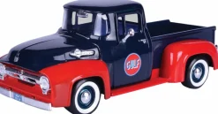 Motormax - Gulf Livery 1956 Ford F-100 Pickup Gulf Collection 1/24th Die-Cast Vehicle Replica