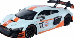 Motormax - Gulf Livery Audi R8 LMS GT3 Gulf Collection 1/24th Die-Cast Vehicle Replica