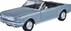 Motormax - Light Blue 1964 1/2 Ford Mustang (Convertible) Timeless Legends Collection 1/24th Scale Die-Cast Vehicle Replica