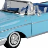 Motormax - Light Blue 1957 Chevy Bel Air (Convertible) Timeless Legends Collection 1/18th Scale Die-Cast Vehicle Replica