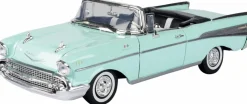Motormax - Light Green 1957 Chevy Bel Air (Convertible) Timeless Legends Collection 1/18th Scale Die-Cast Vehicle Replica
