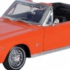 Motormax - Orange 1964 1/2 Ford Mustang (Convertible) Timeless Legends Collection 1/18th Scale Die-Cast Vehicle Replica