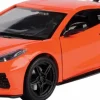 Motormax - Orange 2020 Corvette C8 Timeless Legends Collection 1/24th Scale Die-Cast Vehicle Replica