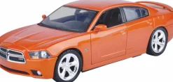 Motormax - Orange 2011 Dodge Charger R/T Timeless Legends Collection 1/24th Scale Die-Cast Vehicle Replica