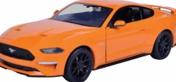 Motormax - Orange 2018 Ford Mustang GT Timeless Legends Collection 1/24th Scale Die-Cast Vehicle Replica