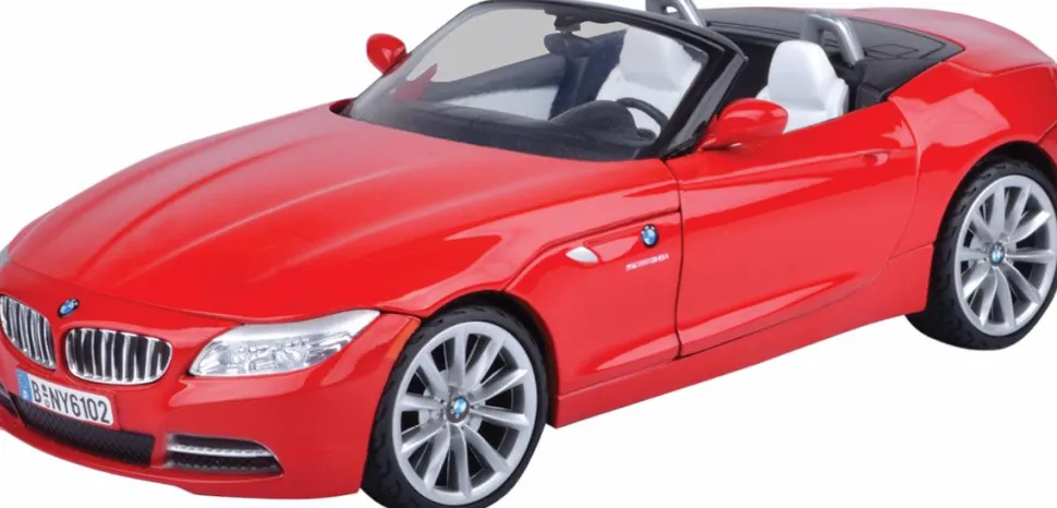 Motormax - Red 2010 BMW Z4 Roadster Timeless Legends Collection 1/24th Scale Die-Cast Vehicle Replica