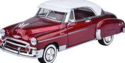 Motormax - Red 1950 Chevy Bel Air Timeless Legends Collection 1/18th Scale Die-Cast Vehicle Replica